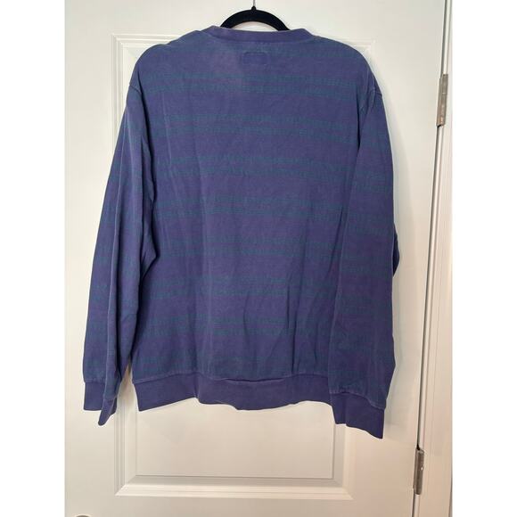 Supreme Dash Stripe Navy Crewneck Sweatshirt Men’s Size Large Fall/Winter Drop - Picture 6 of 6